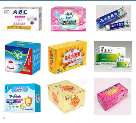 熱い接着剤の折り返しは自動箱のパッキング機械化粧品のカートンのシーリングを挿入する